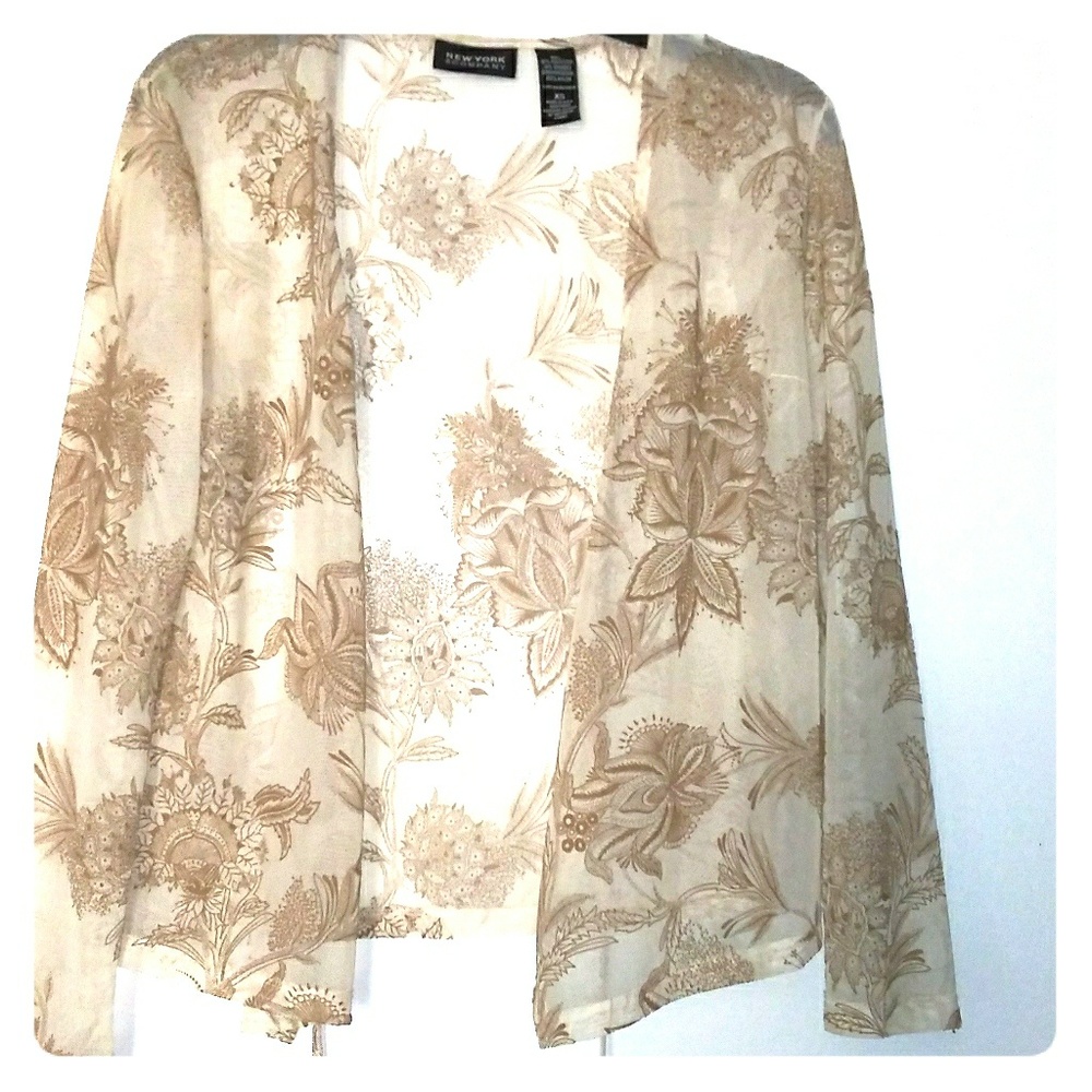 New York & Company Sheer Blouse